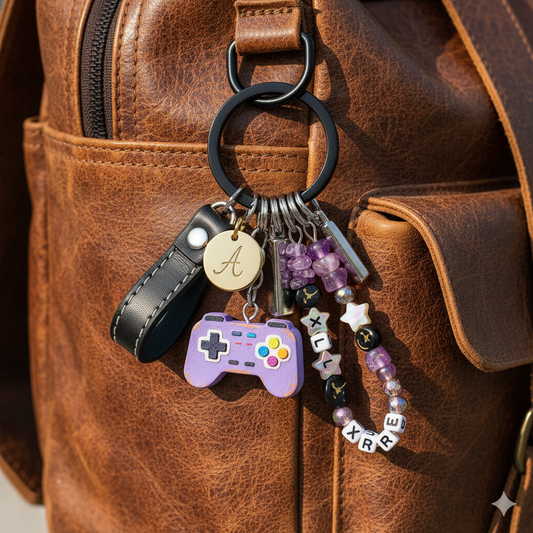 The "Contrast Charm Duo" Keychain Combo